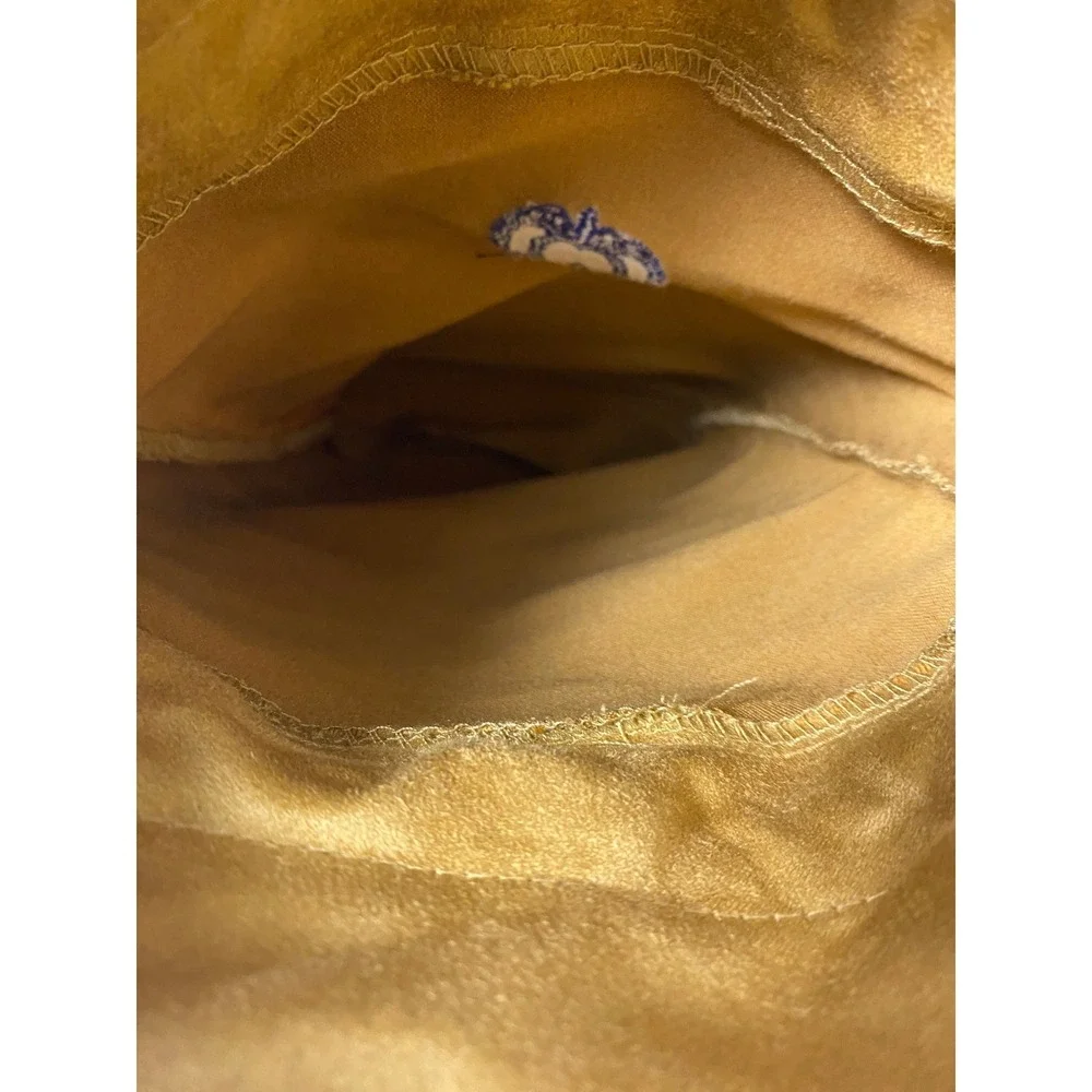 Crown Royal‎ Gold Suede Drawstring Bag Pouch Storage Gift Sack 11x7 Logo dd17